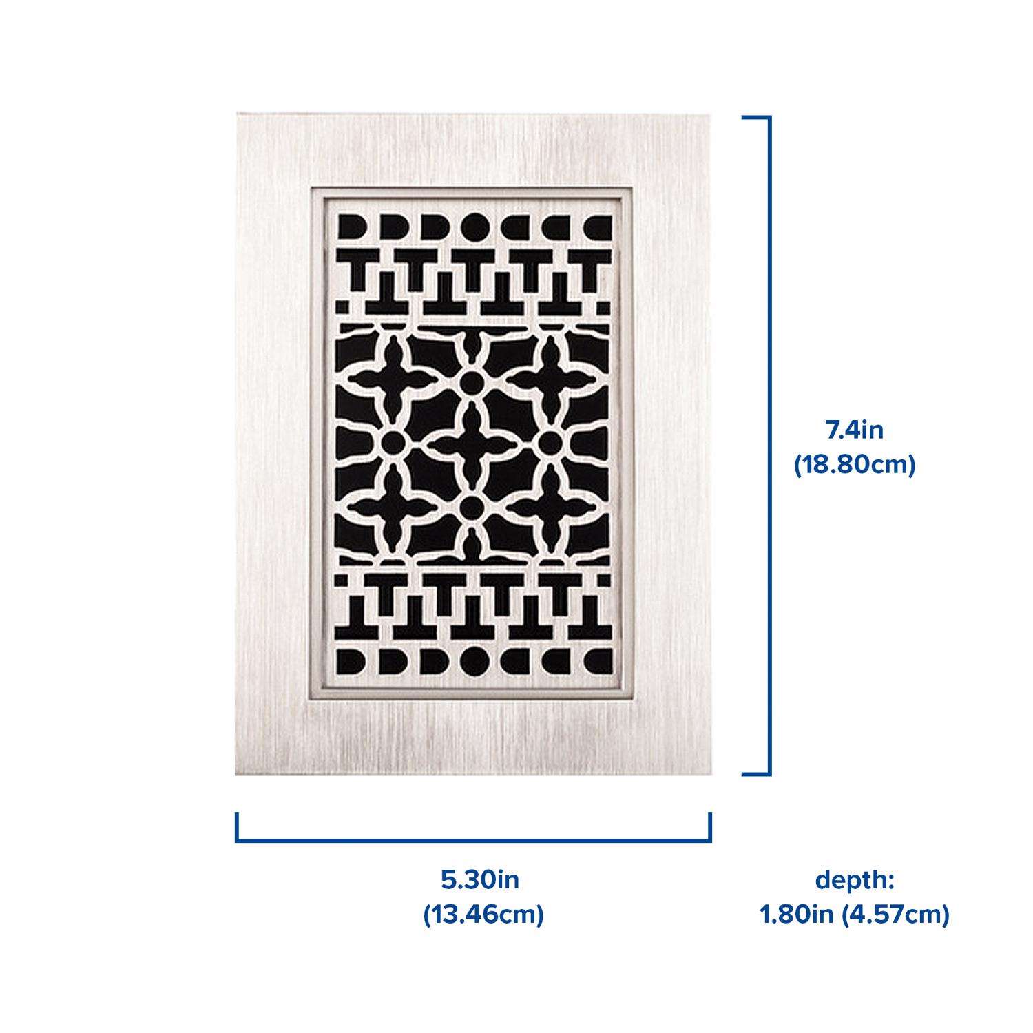Heath Zenith Brushed Nickel Silver Plastic Wired and Wireless Door Chime Heath Zenith Brushed Nickel Silver Plastic Wired and Wireless Door Chime
