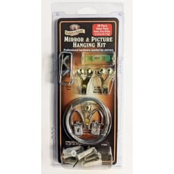 Parker & Bailey Silver Mirror/Picture Hanging Kit 50 lb 28 pk