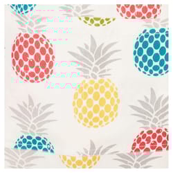 Mu Kitchen 2 pocket Multi-Colored Cotton Pineapple Bibb Apron
