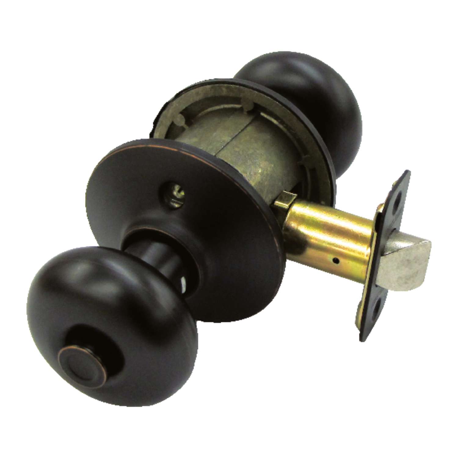 Schlage Plymouth Aged Bronze Privacy Lockset ANSI Grade 2 13/4 in
