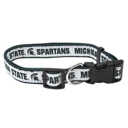 Pets First Team Colors Michigan State Spartans Nylon Dog Collar Medium