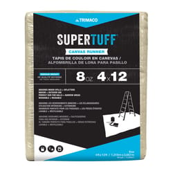 Trimaco SuperTuff 4 ft. W X 12 ft. L X 0.06 mil 8 oz Canvas Drop Cloth 1 pk