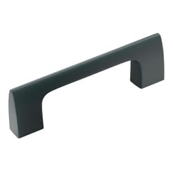 Amerock Riva Contemporary Cabinet Pull 3 in. Matte Black 1 pk