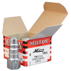 Milton Steel Air Plug 3/8 in. 5 pc