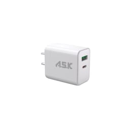 A.S.K 2 Port USB A/C Wall Charger 1 pk