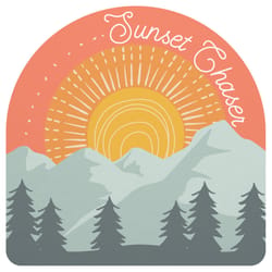 Karma Sunset Stickers 1 pk