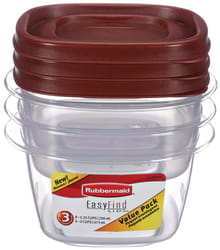 Rubbermaid 21 cups Clear/Red Food Storage Container 1 pk - Ace Hardware