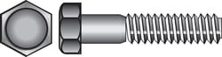 HILLMAN 3/8 in. D X 2 in. L Zinc Plated Steel Hex Bolt 100 pk