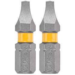 DeWalt Max Fit Square #2 X 1 in. L Screwdriver Bit Set Steel 2 pk