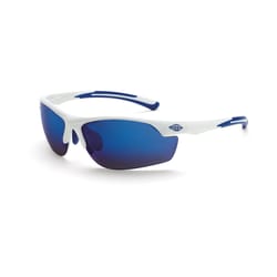 Crossfire AR3 Safety Glasses Blue Lens White Frame 1 pc