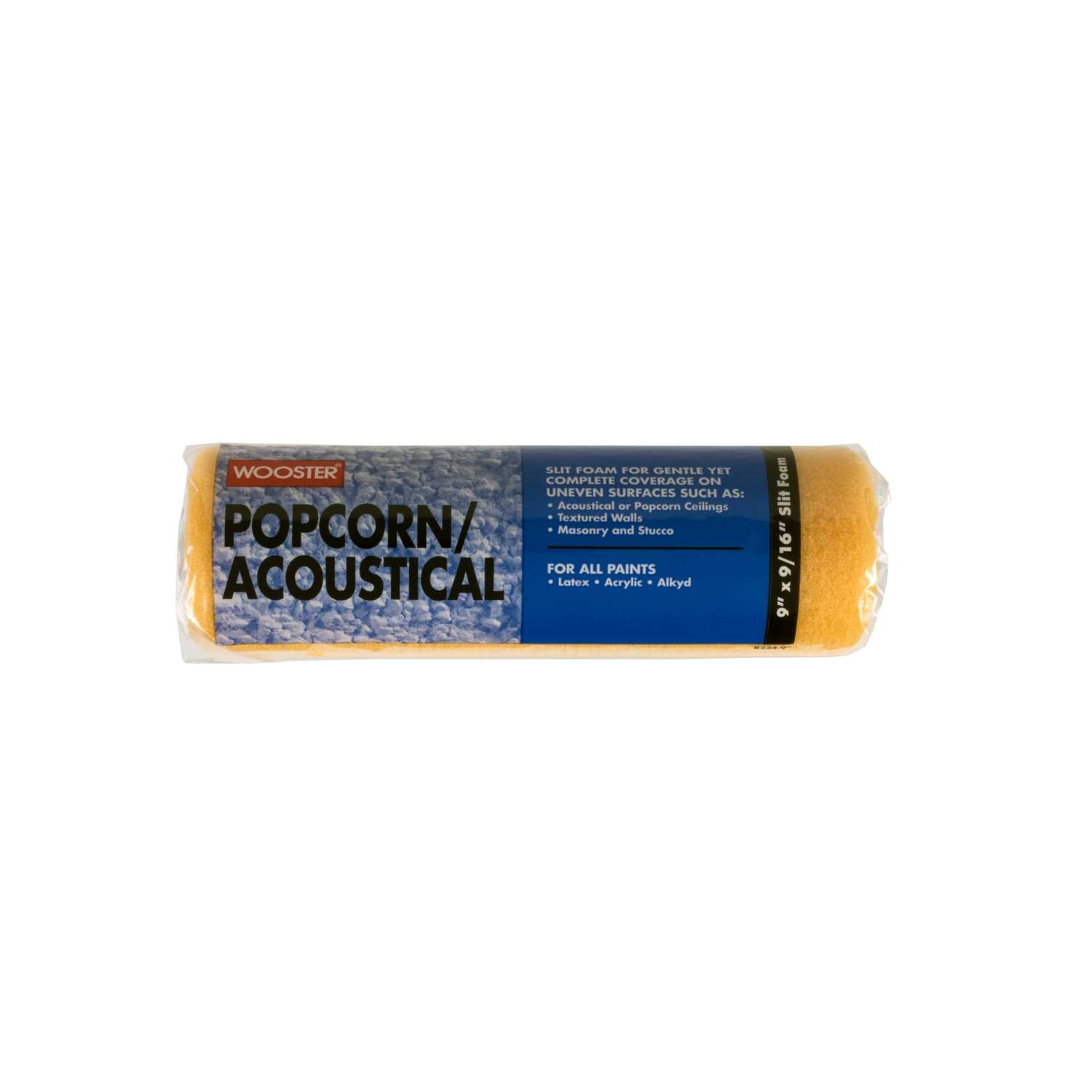 Wooster Popcorn/Acoustical Foam 9/16 in. x 9 in. W Paint Roller Cover 1