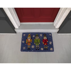 Entryways 17 in. W X 28 in. L Multicolored Nutcrackers Coir Door Mat