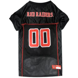 Pets First Black Texas Tech Raiders Dog Jersey Large