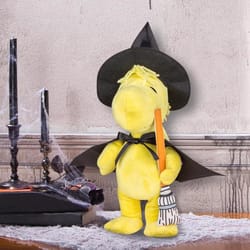 Peanuts 15.36 inch Peanuts Waddler Woodstock as Witch w/Broom Halloween Decor