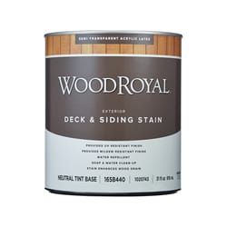 Ace Wood Royal Semi-Transparent Tintable Neutral Base Acrylic Latex Deck and Siding Stain 1 qt