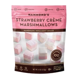 Hammond's Candies Natural Strawberry Cream Marshmallows 4 oz Bagged