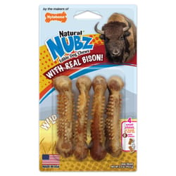 Nylabone Nubz Wild Bison Chews For Dogs 7.25 in. 1 pk