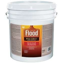 Flood Pro Series Solid Satin White Pastel Base Acrylic Wood Stain 5 gal