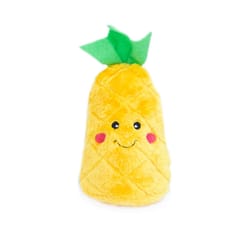 ZippyPaws NomNomz Yellow Plush Pineapple Dog Toy 1 pk