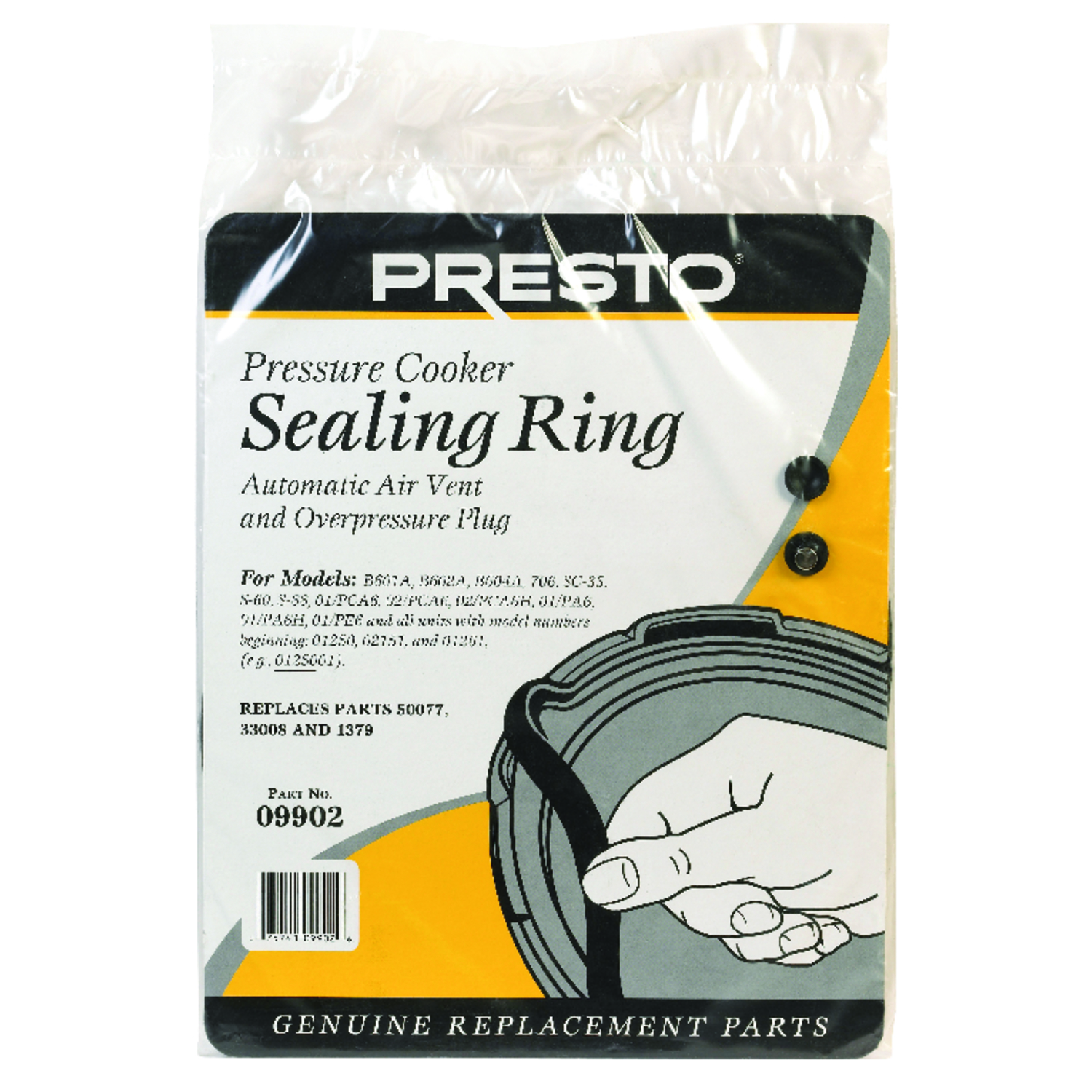 Photos - Other Accessories Presto Rubber Pressure Cooker Sealing Ring 6 qt 09902 