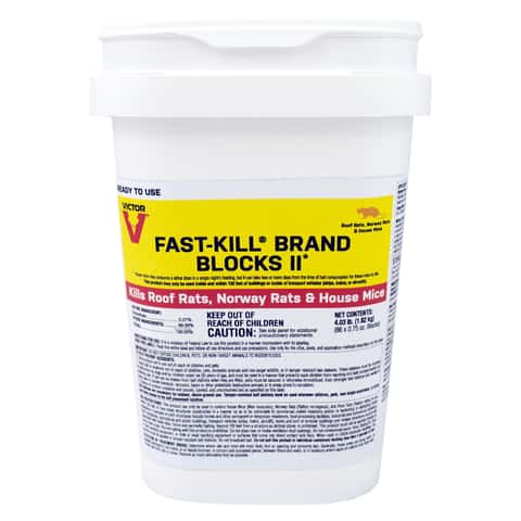 Victor Fast-Kill Brand Blocks II Toxic Rodenticide Bait Blocks For