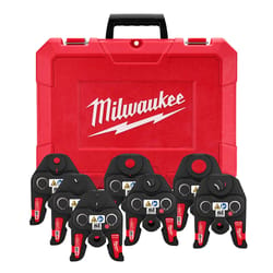 Milwaukee M18 1-1/8 in. Press Jaw Kit 6.22 in. L Black 8 pc