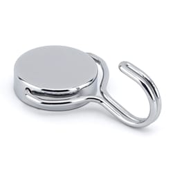Magnet Source .5 in. L X 1.5 in. W Silver Magnetic Hook 65 lb. pull 1 pc