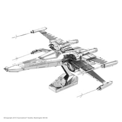 Fascinations Metal Earth Star Wars Poe Dameron's X-Wing Fighter Model Kit Gray/Silver