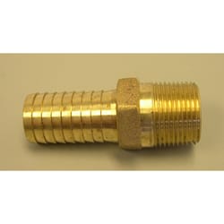 Campbell 1-1/2 in. MPT 1-1/2 in. D Barb Red Red Brass Male Adapter