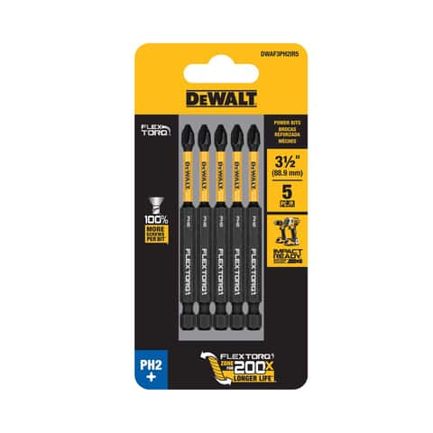 DeWalt FLEXTORQ Phillips #2 X 3-1/2 in. L Screwdriver Bit Steel 5