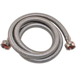 Eastman 3/4 in. FHT X 3/4 in. D FHT 10 ft. Stainless Steel Washing Machine Supply Line