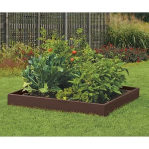 Suncast 5.5 in. H x 46 in. W x 46 in. D Resin Elevated Garden Bed Kit