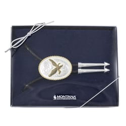 Montana Silversmiths Men's Eagle Gold/Silver Bolo Tie Water Resistant