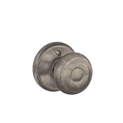 Schlage F Series Georgian Distressed Nickel Dummy Knob Right or Left Handed