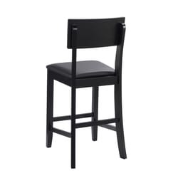 Linon Home Decor Dark Brown Polyurethane Lucia Barstool 37 in.