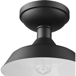 Globe Electric Kurt 8.5 in. H X 11 in. W X 11 in. L Matte Black Black Ceiling Light