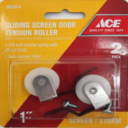 Ace Plastic/Steel Screen Door Roller Assembly 2 pk