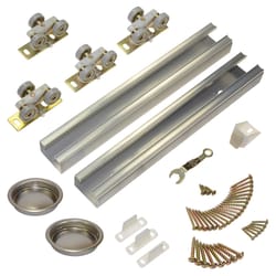 Johnson Hardware 48 in. L Aluminum By-Pass Door Hardware Set 10 pk