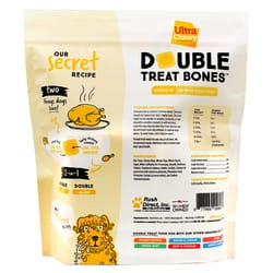 Ultra Chewy Double Treat Bone Chicken Grain Free Chews For Dogs 22.4 oz 8 pk