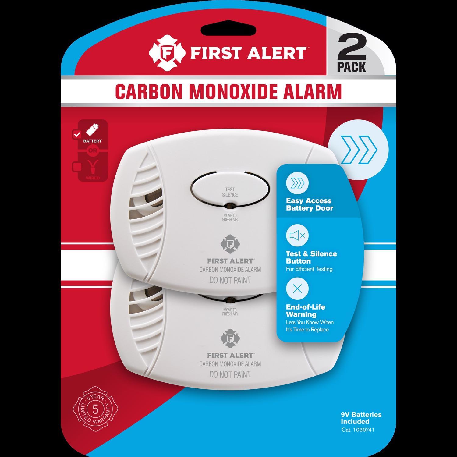 Photos - Security Sensor First Alert Battery-Powered Electrochemical Carbon Monoxide Detector 10397 