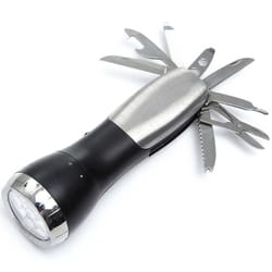 Mad Man Flashlight Survival Tool Stainless Steel/Plastic 1 pk