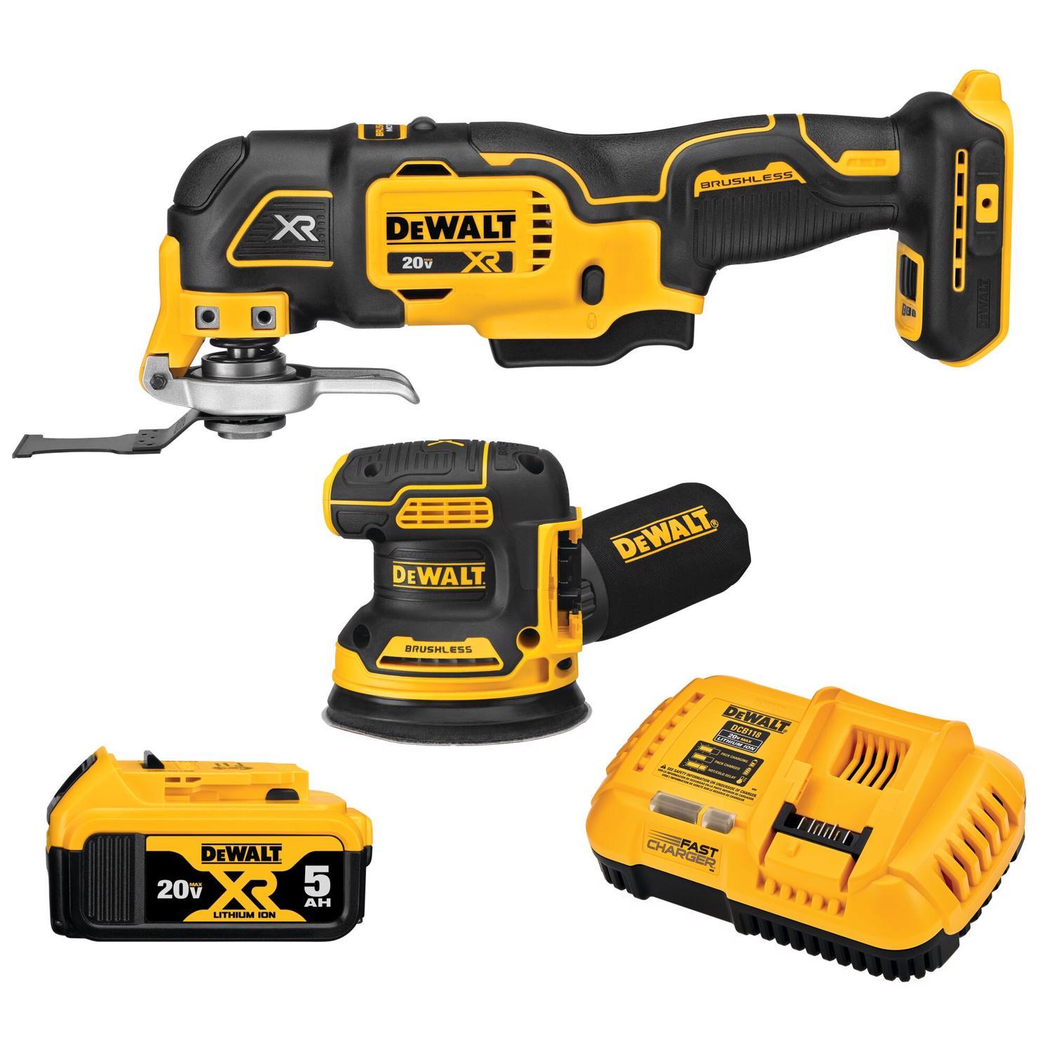 Photos - Power Tool Combo Kit DeWALT 20V MAX XR Cordless Brushless 2 Tool Combo Kit DCK202P1 