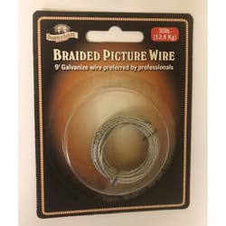 Jacent Chrome Silver Braided Picture Hanging Cord 30 lb