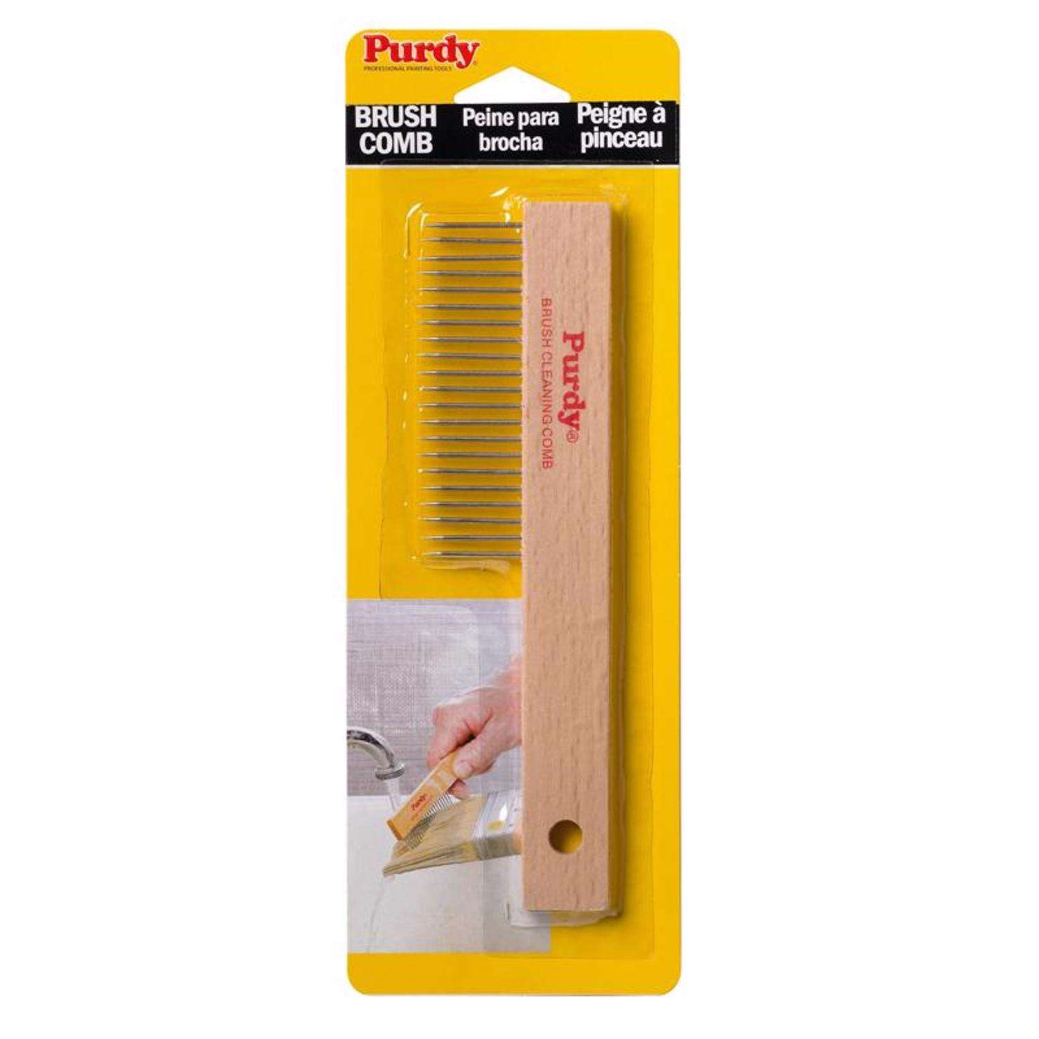 Purdy Brush Comb 7 in. L Wood Brush and Roller Cleaning Tool Ace Hardware