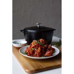 Lodge Blacklock Cast Iron Dutch Oven 5 in. 5.5 qt Black