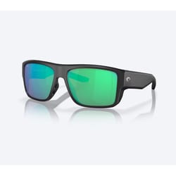 Costa Taxman Black Frame Green Lens Polarized Sunglasses