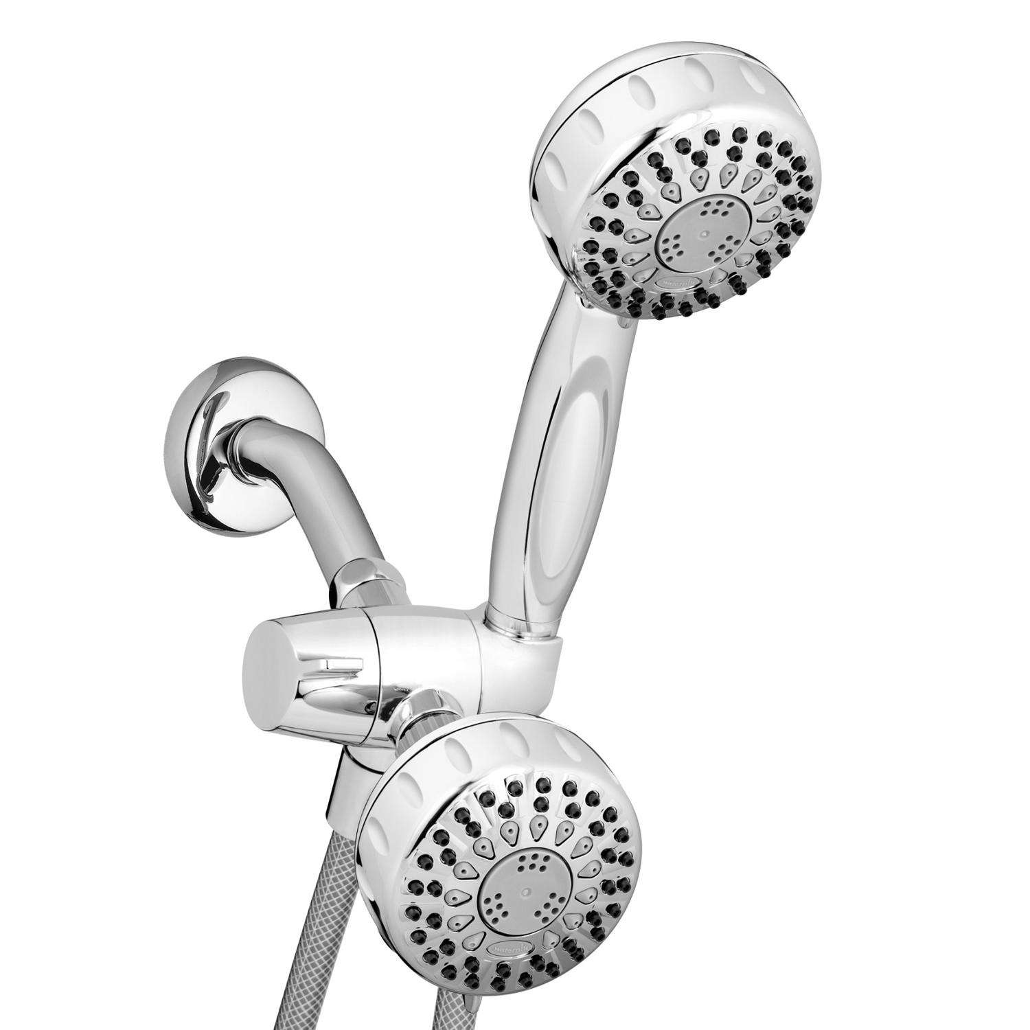 Waterpik Chrome 5 settings Showerhead Combo 1.8 gpm Ace Hardware