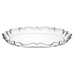 Arrow Home Products Clear Plastic Scalloped Tray