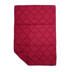 Ritz 21 in. L X 14 in. W Red Polyester Drying Mat