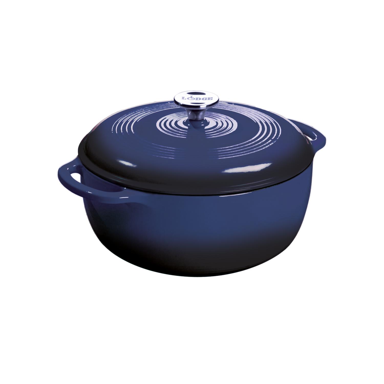 Lodge Cast Iron Dutch Oven 6 qt Indigo Sansujyuku sansujyuku.com